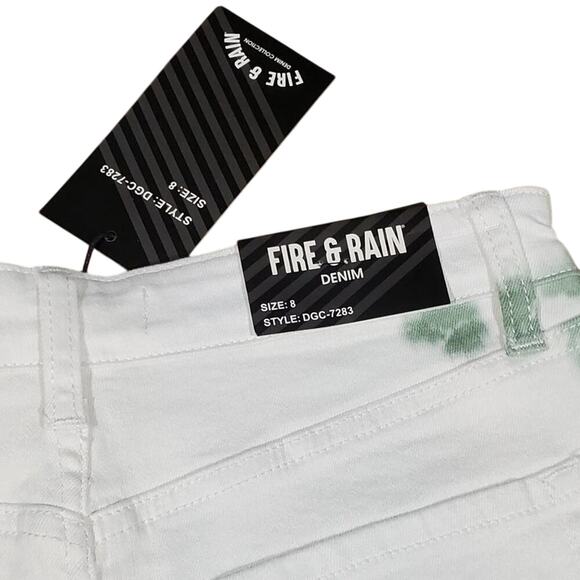 New Fire and Rain tie dye high rise shorts raw hem - Picture 6 of 8